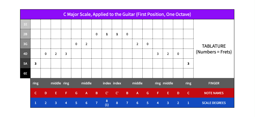 WARRENMUSIC Theory Grid — Tab + Absolute Pitch + Relative Pitch